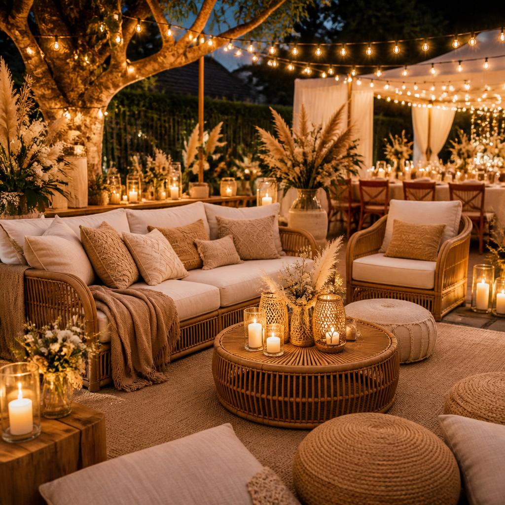 Уютен outdoor lounge за събитие
